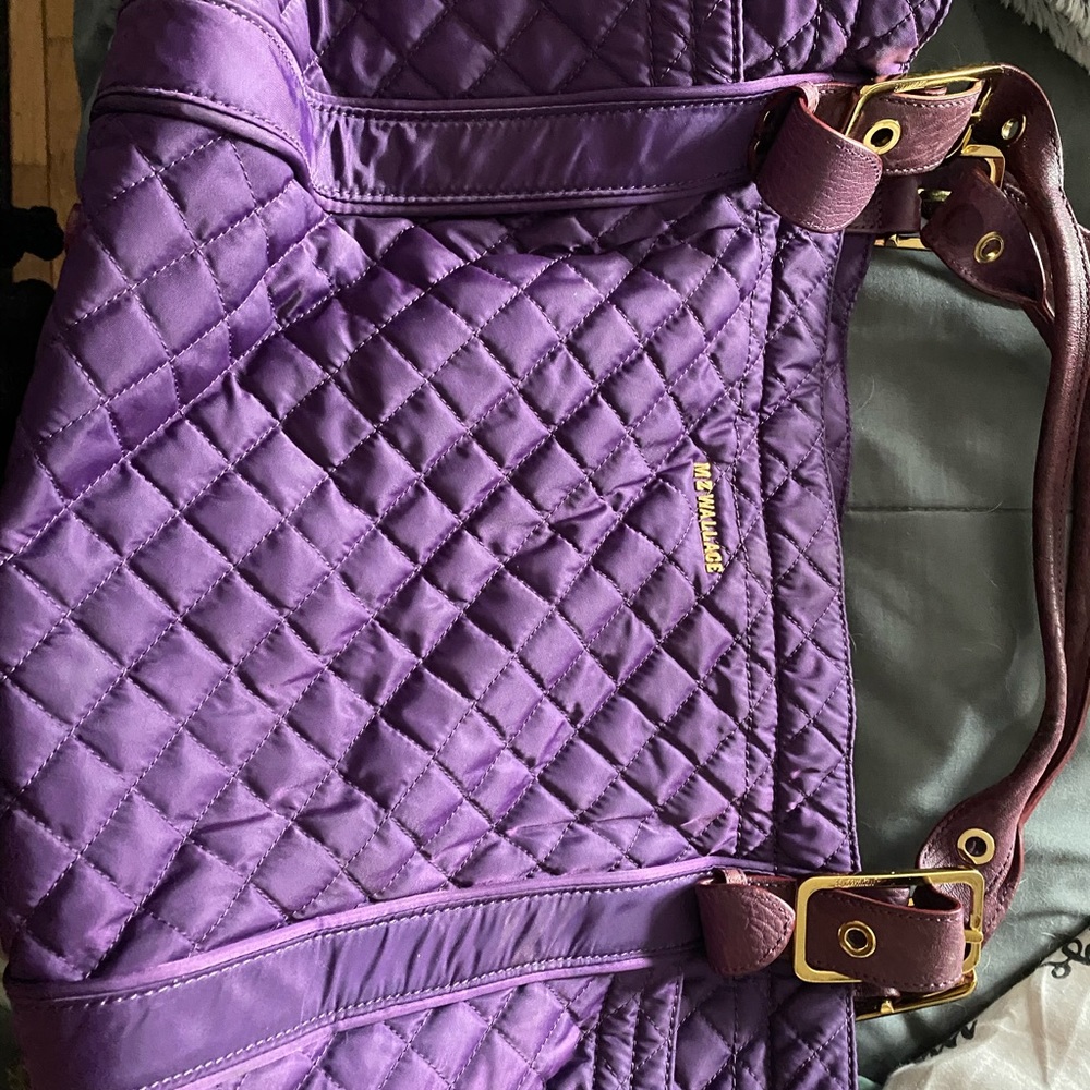 MZ WALLACE PLUM OVER NIGHT BAG